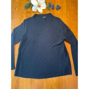 Y2K Eileen Fisher Womens Italian Yarn Knit Long Sleeve Sweater Size M Acadamia